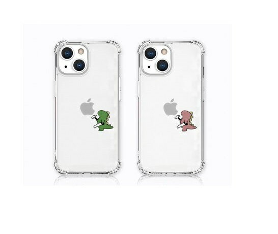 Rakuten - 国内正規品 AKAN iPhone 13 Pro ソフトタフケース おしごとザウルス―日曜大工 衝撃を吸収するTPUケースに可愛いイラスト クリアケース AK20997i13P