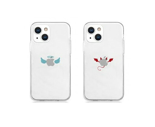 Rakuten - 国内正規品 AKAN iPhone 13 Pro クリアケース 天使 / 悪魔 透明TPUケースに可愛いイラストが入ったケース AK21020i13P AK21021i13P