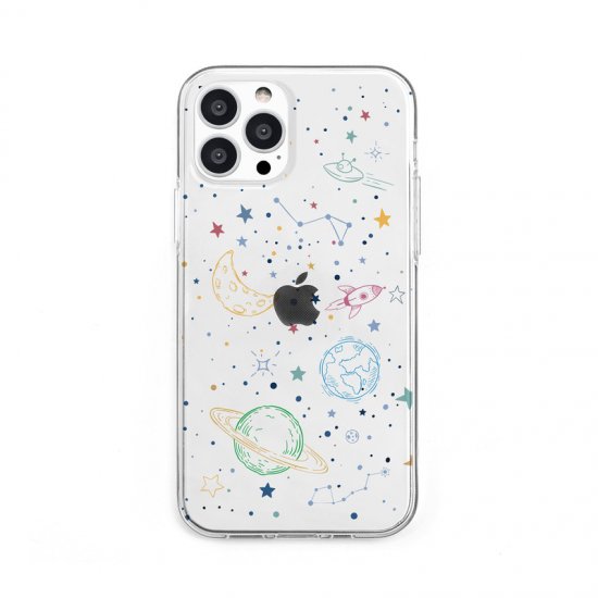 Rakuten - 国内正規品 Dparks iPhone 13 Pro ソフトクリアケース COSMOS 透明TPUケースに可愛いイラストが入ったケース DS21177i13P
