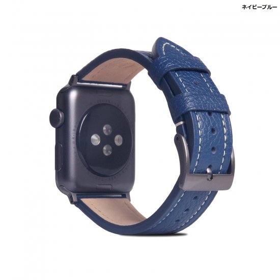 国内正規品 SLG Design FULL GRAIN LEATHER BAND for Apple Watch 牛革にキメ細かいシボ加工 Apple Watchバンド