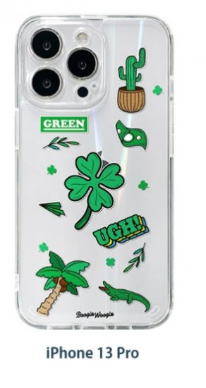 Rakuten - 国内正規品 BOOGIE WOOGIE iPhone 13 Pro オーロラケース Green 角度によって表情が変わるオーロラクリアケース BW22010i13PGN