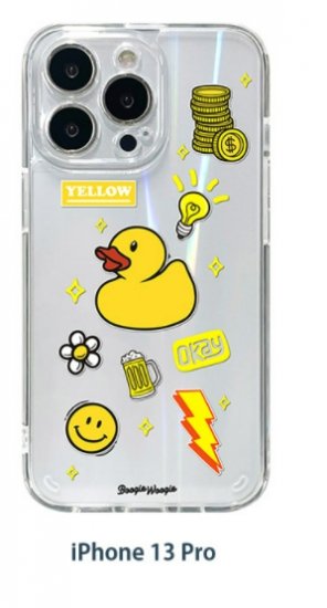 Ki BOOGIE WOOGIE iPhone 13 Pro I[P[X Yellow pxɂĕ\ςI[NAP[X BW22009i13PYL