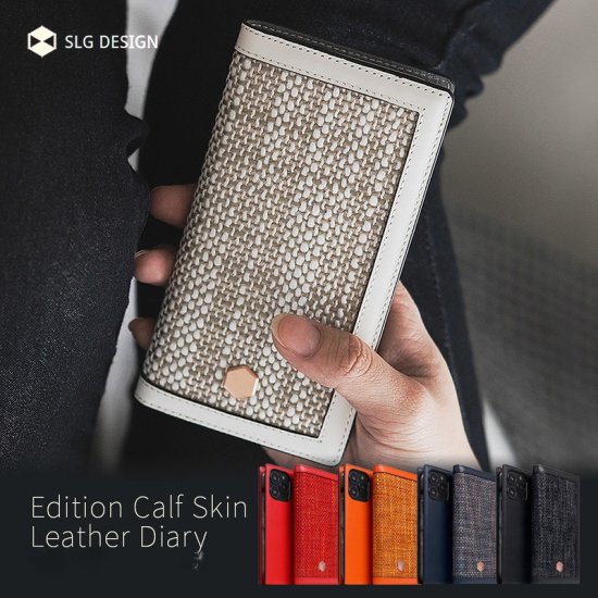  SLG Design iPhone 13 Pro 른ǥ Ģ Edition Calf Skin Leather Diary ٥륮ե֥åȵפΥ SD22130i13PWH SD22131i13POR SD22132i13PRD SD22134i13PB
