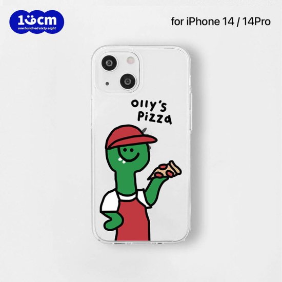 Rakuten - 国内正規品 168cm iPhone 14 / iPhone 14 Pro ソフトクリアケース Ollys Pizza