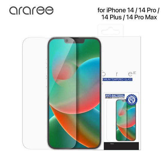 Rakuten - 国内正規品 araree iPhone14/14Pro/14Plus/14ProMax SUBCORE 抗菌強化ガラスフィルム 抗菌コーティングを施し衛生面を配慮