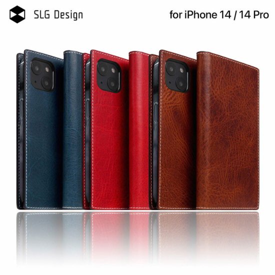 Rakuten - 国内正規品 SLG Design iPhone 14 / iPhone 14 Pro 手帳型 Badalassi Wax case フルベジタブルタンニンなめし製法