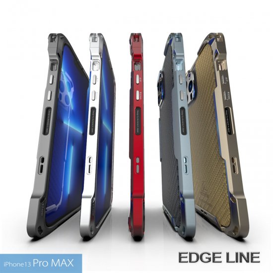 Rakuten - alumania EDGE LINE for iPhone13 Pro Max アルミビレット＋アルマイトによる美しいアルミバンパー ストラップホール付き IP-A2167