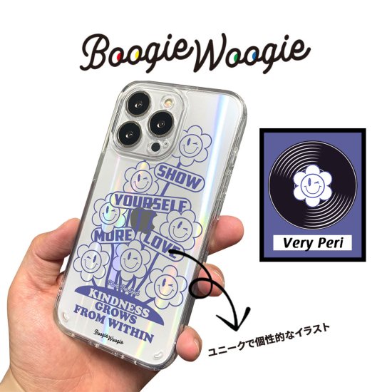 Rakuten - 国内正規品 BOOGIE WOOGIE ブギウギ iPhone 14 / iPhone 14 Pro オーロラケース Very Peri
