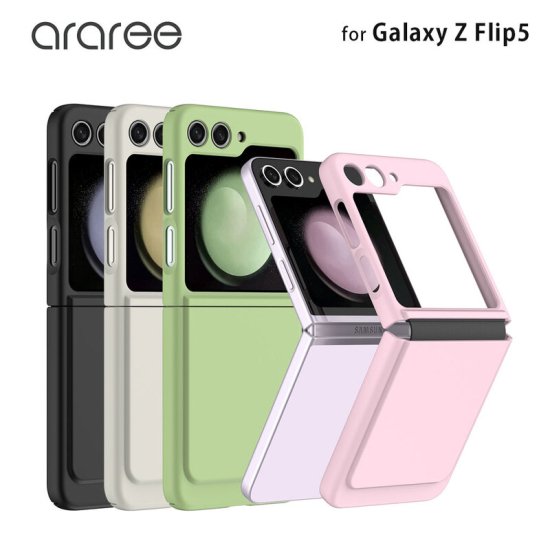 国内正規品 araree アラリー Galaxy Z Flip5ケース SAMSUNG公式 AERO FLEX ヒンジまで保護