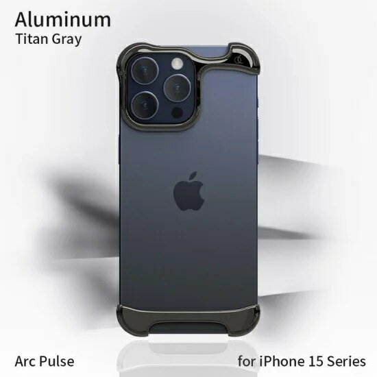 Rakuten - 国内正規品 Arc アーク iPhone 15 Pro Max Arc Pulse アルミ・チタングレー アルミバンパー アルミニウム合金7075