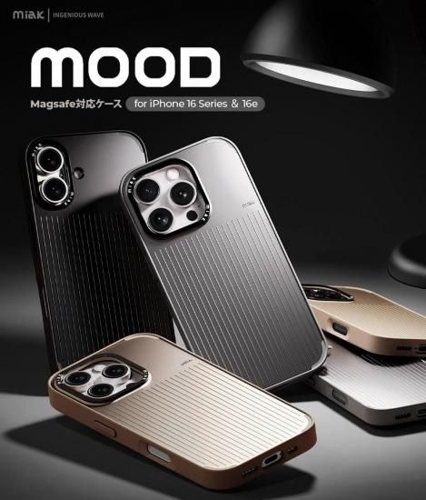 Rakuten - 国内正規品 miak ミアック iPhone 16/16pro/16 Pro Max ケース MOOD MagSafe対応ケース ポリカーボネート背面とTPUベゼルのハイブリッド素材