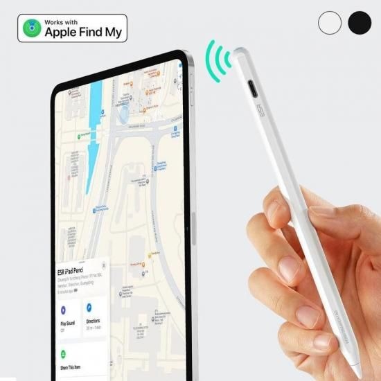 国内正規品 ESR Geo デジタルペンシル Apple社の探す Find My アプリと連動 iPadシリーズ対応 紛失防止 傾き検知 パームリジェクション 高精度 低遅延 描画