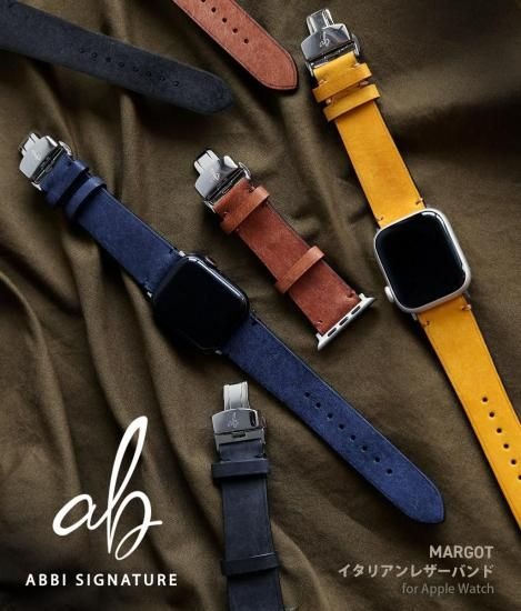 国内正規品 ABBI SIGNATURE Apple Watchバンド MARGOT イタリアンレザーバンド 日本製 アップルウォッチ 本革 交換ベルト