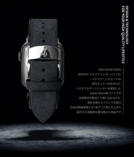 国内正規品 ABBI SIGNATURE Apple Watchバンド MARGOT イタリアンレザーバンド 日本製 アップルウォッチ 本革 交換ベルト