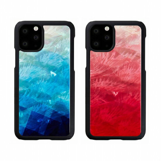 Rakuten - ikins アイキンス iPhone 11 Pro Max 6.5インチ 天然貝ケース 美しい湖のイメージ天然の貝を使用して作られたケース I16893i65R I16894i65R