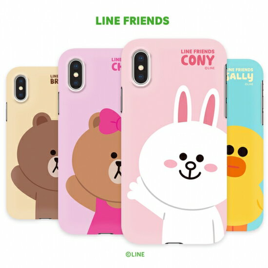 LINE FRIENDS iPhone 11 6.1インチ SLIM FIT ベーシック 耐久性と弾力性のあるポリカーボネート素材で端末にフィットするスリムで軽量 KCJ-SFX004