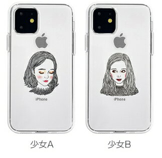 Rakuten - Dparks ディーパークス iPhone 11 Pro 5.8インチ 少女 ソフトクリアケース 透明TPUケースに可愛いイラストが入ったケース DS17251i58R DS17252i58R