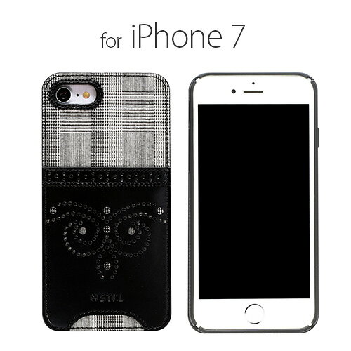 Rakuten - 国内正規品 STI：L iPhone 8 iPhone 7 iPhone SE 第2.3世代 GENTLEMAN BROGUE（ジェントルマンブローグ）グレンチェック×牛革 ・カードポケット付き　ST8189i7