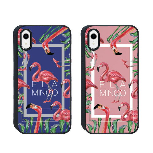 Rakuten - ＜Dparks ディーパークス＞【iPhone XR 6.1インチ】 FLAMINGO SQUARE スタンド機能、カード収納、コーナーの保護機能など機能の多い便利なケース DS14841i61