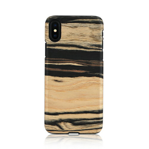 Rakuten - ＜Man&Wood（マンアンドウッド）＞【iPhone XS Max 6.5インチ】 White Ebony 天然木を使ったナチュラルなウッドの質感が感じられるケース I13890i65