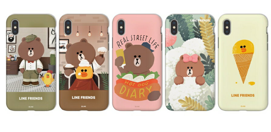 Rakuten - ＜LINE FRIENDS（ラインフレンズ）＞【iPhone X/XS 5.8インチ】 キュートなLINE FRIENDS TPUとポリカーボネートの二重構造背面ケース KCL-DBS001 KCL-DBH001