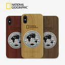 <National Geographic 公式ライセンス商品>【iPhone XR 6.1インチ】 Metal-Deco Wood Case 130周年記念メダ...