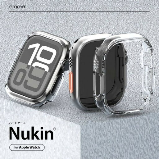 araree Apple Watchケース Nu:kin ハードクリアケース 厚さ1mm スリムと保護 49/46/42mm Ultra2/1 Series10 45/41mm Series 9/8/7 araree Apple Watchケース Nu:kin ハードクリアケース 厚さ1mm スリムと保護 49/46/42mm Ultra2/1 Series10 45/41mm Series 9/8/7
