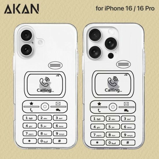 Rakuten - 国内正規品 AKAN エイカン iphone 16ケース iPhone 16 Proケース ソフト クリアケース レトロコール 透明カバー