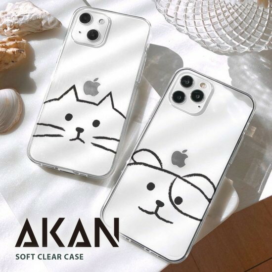 Rakuten - 国内正規品 AKAN エイカン iphone 16ケース iPhone 16 Proケース ソフト クリアケース MYPET ネコ イヌ 透明カバー