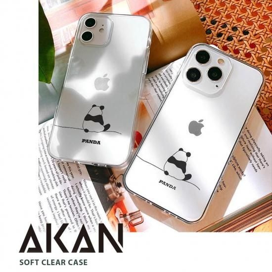 Rakuten - 国内正規品 AKAN iPhone17/Air/17Pro/17ProMax パンダ クリアケース 透明カバー エイカン 変色しにくいUVプリント