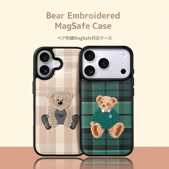 Rakuten - 国内正規品 Design Skin iPhone 17 iPhone 17 Pro テディベア 刺繍 MagSafe対応ケース デザインスキン