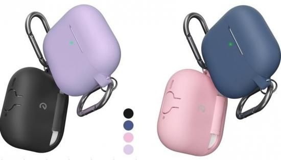 Rakuten - 国内正規品 KeyBudz AirPods Pro 3ケース Elevate シリコンケース 上下一体型のフルカバー設計 ストラップホールとカラビナ付き