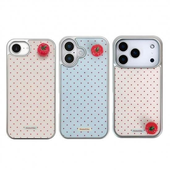 Rakuten - 国内正規品 Nineteenfriday iPhone 17 / 17 Pro / 17e / 16e 3Dぷっくりトマト MagSafe対応 グロッシーケース ナインティーンフライデー