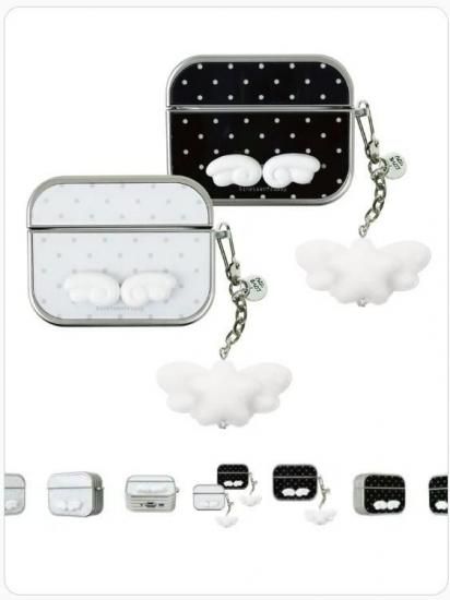 Rakuten - 国内正規品 NineteenfridayAirPods Pro 3 ケース 立体エンジェルウィング チャーム付きケース エアーポッズプロ3 ナインティーンフライデー