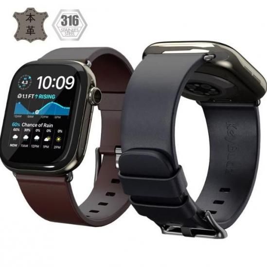 国内正規品 KeyBudz レザーバンド Artisan プレミアム本革バンド for Apple Watch 49/46/45/44mm アップルウォッチバンド キーバッズ