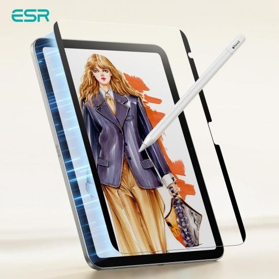Rakuten - 国内正規品 ESR マグネット式ペーパーテクスチャーフィルム for iPad (A16/第10世代）持ち運びに便利な収納ケース付き