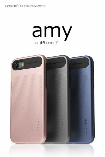 国内正規品 araree iPhone 8 iPhone 7 iPhone SE 第2.3世代 Amy（エイミー） 2重構造で端末を安全に保護 2カラーのコンビネーションがスタイリッシュ AR8738i7 AR8739i7