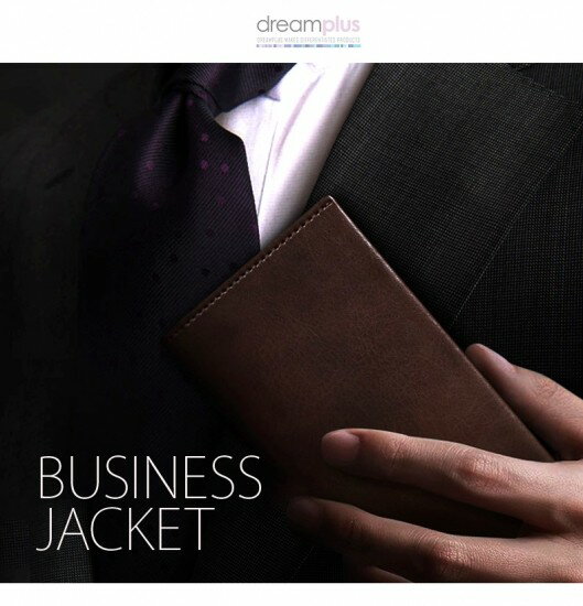 ＜dreamplus＞【 iPhone X/XS 5.8インチ】 手帳型 Business Jacket クラシックなデザイン。高級感あるプレミアムPUで優れたグリップ感 DP10129i8