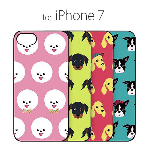 Rakuten - 国内正規品 Dparks iPhone 8 iPhone 7 iPhone SE 第2.3世代 ブラックケース Fashionable Dog（ファッショナブルドッグ） ワンちゃんが一面に DS8291i7 DS8290i7