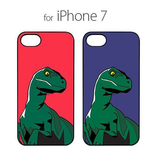 Rakuten - 国内正規品 Dparks iPhone 8 iPhone 7 iPhone SE 第2.3世代 ブラックケース ヴェロキラプトル ユーモアあるユニークなイラスト DS8304i7 DS8305i7