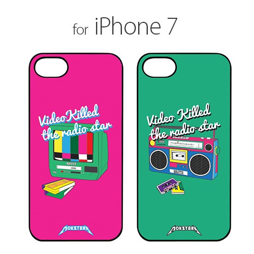 Rakuten - 国内正規品 Dparks iPhone 8 iPhone 7 iPhone SE 第2.3世代 ブラックケース RADIO STAR レトロ感あふれるユニークなイラスト DS8770i7 DS8771i7