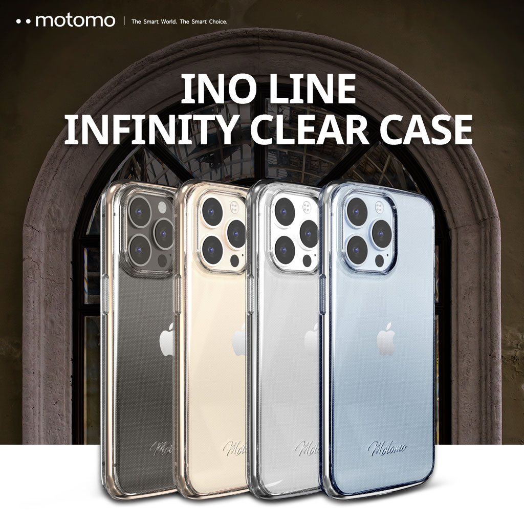 国内正規品 motomo iPhone 13 INO LINE INFINITY CLEAR CASE シンプルでいて洗練されたデザイン性のあるクリアケース MT21572i13SV