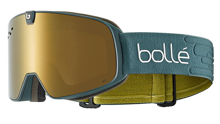 送料無料 bolle (ボレー) ゴーグル 26-27モデル　NEVADA NEO BG394011　ネバダネオ／ティールマット／ゴールド&ライトバーミリオンブルー　スペアレンズ付