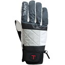 24-25 日本生産 TAUBERT(トーバート) スキーグローブ QUILT キルト ダークグレー/ホワイト Made in JAPAN