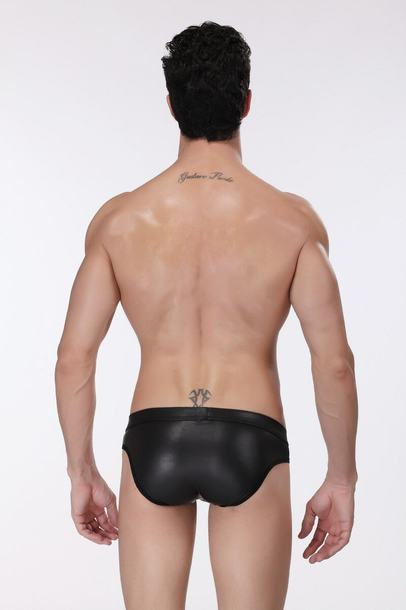 メンズセクシービキニ レザーテイスト 光沢感 ...の紹介画像3