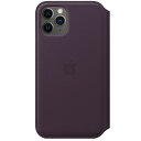 アップル Apple 純正 iPhone 11 Pro用 レザーフォリオ オウバジーン Leather Folio Aubergine MX072FE/A