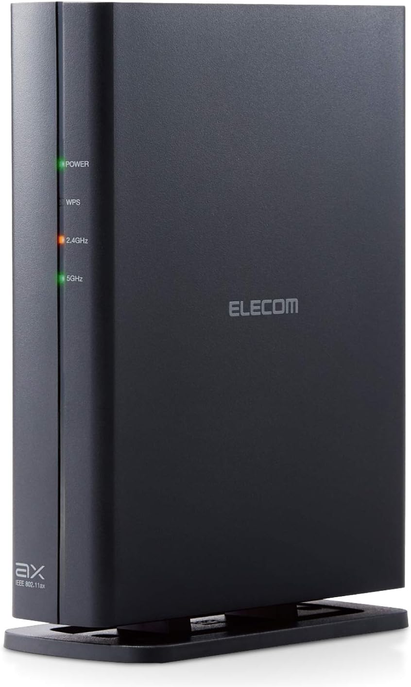 【あす楽】【365日毎日出荷】【簡易包装版】 エレコム 無線LAN Wi-Fi 6(11ax) 1201+574Mbps ギガビットルーター IPv6(IPoE)対応 WRC-X1800GSH-Bのサムネイル