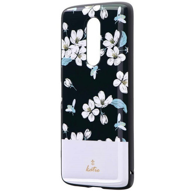 Rakuten - 【即納】【365日毎日出荷】MSソリューションズ LEPLUS Xperia 1 SO-03L/SOV40/802SO/J9110/J9150用耐衝撃ハイブリッドケース PALLET AIR Katie フラワーブラック キュートな柄の可愛らしいデザイン/耐衝撃設計/曲線デザイン/ストラップホール搭載 LP-19SX1HVDB