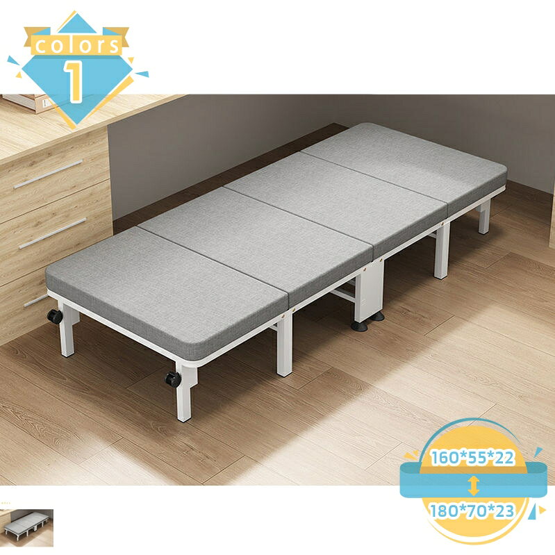 With Mattress - 折りたたみベッド コンパクト収納 収納便利 簡易ベッド 一人掛け 折り畳み式 変形にくい 錆びにくい 耐久性 合金フレーム 来客 お昼寝ベッド しっかり支えて キャスター付き mssk-online