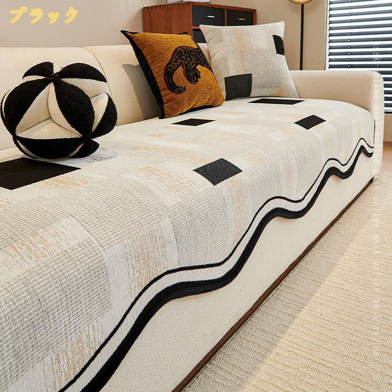 500円OFFクーポン 異形 替えソファーカバー ソファカバー マルチカバー 1/2/3/4/5人掛け L字 通気性 防塵 汚れ防止 犬猫防止 肌触り おしゃれ 洗える 収納便利 気分転換 傷防止 座面 北欧風 オールシーズン 清潔で便利 mssk-online [3]